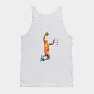 Basketball player in watercolor Tank Top